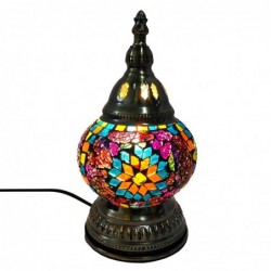 ORIGEN Home Decor Mosaic Lamps | Lampe de table noire - 22x12x12cm