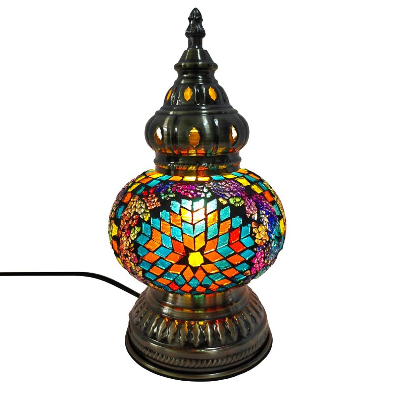 ORIGEN Home Decor Mosaic Lamps | Lampe de table multicolore - 28x16x16cm