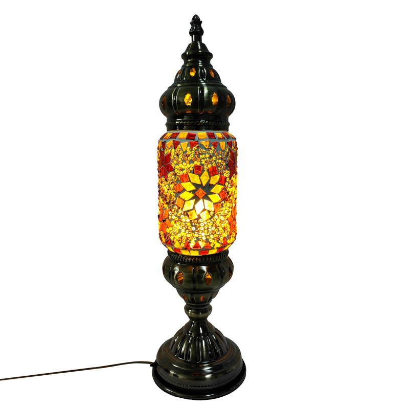 ORIGEN Home Decor Mosaic Lamps | Lampe Orange Desk - 42x12x12cm