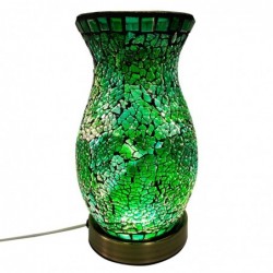 ORIGEN Home Decor Mosaic Lamps | Lampe de table verte - 22x12x12cm