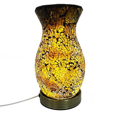 ORIGEN Home Decor Mosaic Lamps | Lampe de bureau jaune - 22x12x12cm