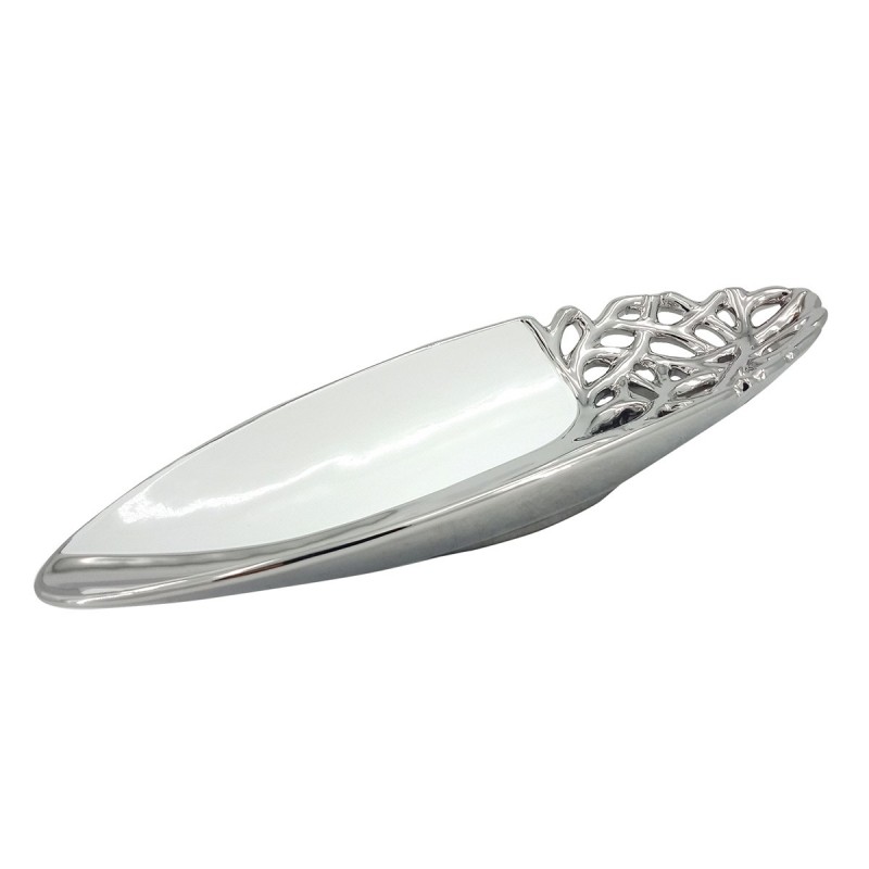 ORIGEN Home Decor Dish Vases et portez-le | Plaque en argent - 5x36x13cm