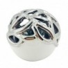 ORIGEN Home Decor Decorative Ball Life Life et Portavelas | Figure de tablette en argent - 9x9x9cm