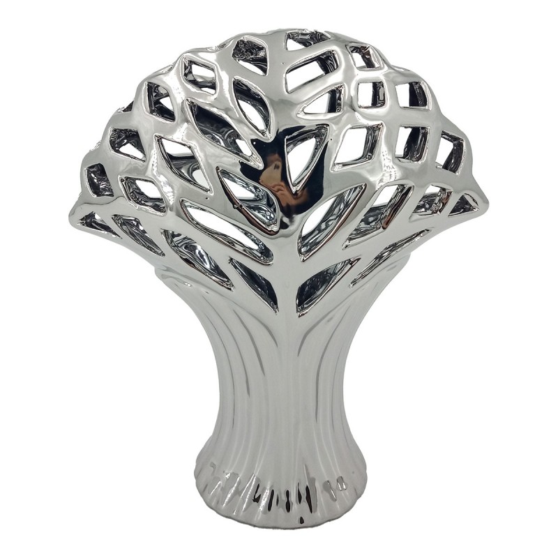 ORIGEN Home Decor Vases d'arbres et support | Silver Dumess Figure - 30x25x12cm