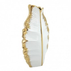 ORIGEN Home Decor Jarrón Jarrones et Portavelas | Vase blanc - 26x14x6cm