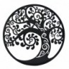 ORIGEN Home Decor Adorno Tree of Life applications Metal | Métal gris rond Appliquer - 30x30x1cm