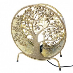 ORIGEN Home Decor Lamp of Life Tree | Lampe de bureau dorée - 35x30x12cm