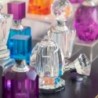 ORIGEN Home Decor Miniatures de parfum de bouteille | Bouteille transparente - 12x7x7cm