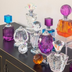 ORIGEN Home Decor Miniatures de parfum de bouteille | Bouteille transparente - 12x7x7cm