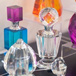 ORIGEN Home Decor Miniatures de parfum de bouteille | Bouteille transparente - 13x6x6cm