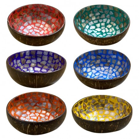 ORIGEN Home Decor Bowl 6 U Trays | Bol multicolore rond - 6x14x14cm