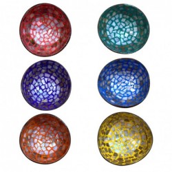 ORIGEN Home Decor Bowl 6 U Trays | Bol multicolore rond - 6x14x14cm