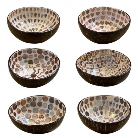 ORIGEN Home Decor Bowl 6 U Trays | Bol brun rond - 6x14x14cm