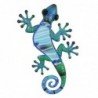 ORIGEN Home Decor Lizard 3 U Jardin | Ornement de mur de jardin multicolore - 1x21x12cm