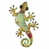 ORIGEN Home Decor Lizard 3 U Jardin | Ornement de mur de jardin multicolore - 1x21x12cm