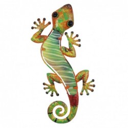 ORIGEN Home Decor Lizard 3 U Jardin | Ornement de mur de jardin multicolore - 1x30x12cm