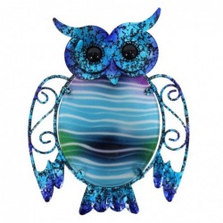 ORIGEN Home Decor Owl Wall Adorno 3 U Jardin | Ornement de mur de jardin multicolore - 20x15x1cm