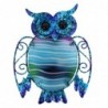 ORIGEN Home Decor Owl Wall Adorno 3 U Jardin | Ornement de mur de jardin multicolore - 20x15x1cm