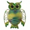 ORIGEN Home Decor Owl Wall Adorno 3 U Jardin | Ornement de mur de jardin multicolore - 20x15x1cm