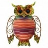 ORIGEN Home Decor Owl Wall Adorno 3 U Jardin | Ornement de mur de jardin multicolore - 20x15x1cm