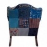 ORIGEN Home Decor Half Meubles Failchair | Fauteuil bleu - 90x85x84cm