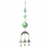 ORIGEN Home Decor Luna Pendant et Triangles suspendus | Pendant vert - 80x14x2cm