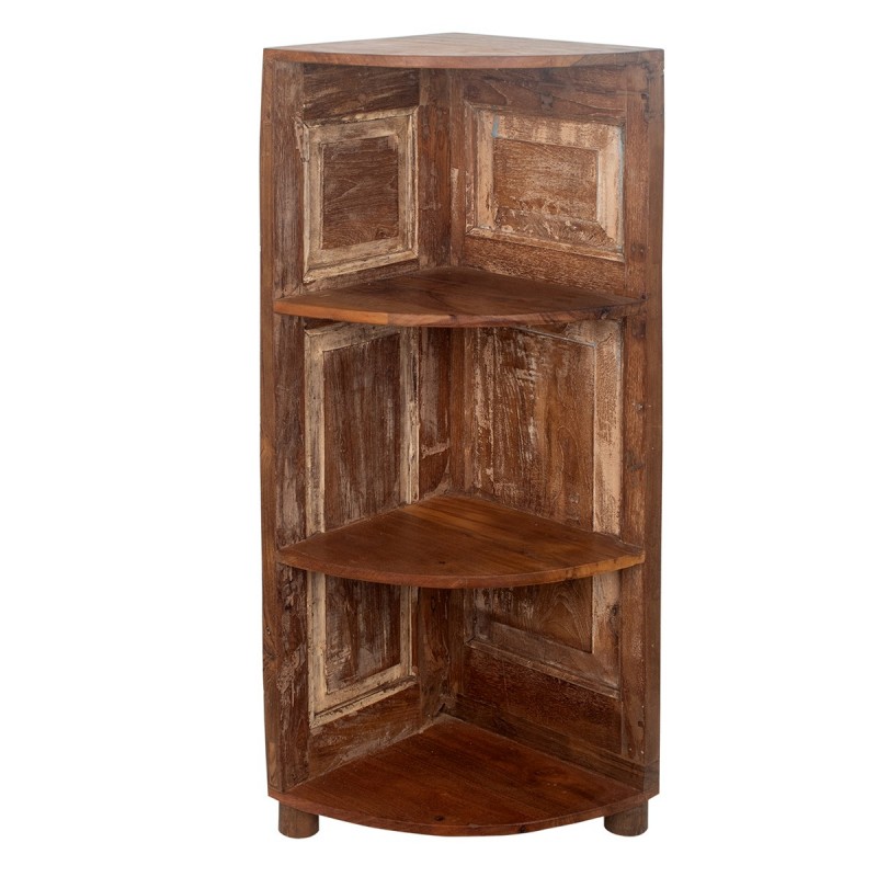 ORIGEN Home Decor Cabinet auxiliaire d'angle des étagères | Étagère brune - 113x53x38cm