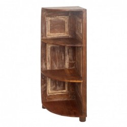 ORIGEN Home Decor Cabinet auxiliaire d'angle des étagères | Étagère brune - 113x53x38cm