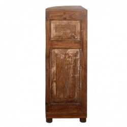 ORIGEN Home Decor Cabinet auxiliaire d'angle des étagères | Étagère brune - 113x53x38cm