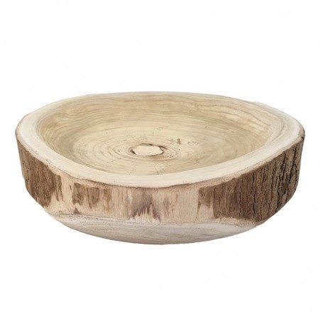 ORIGEN Home Decor Town Tray Bowl | Plateau brun rectangulaire - 7x38x38cm