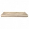 ORIGEN Home Decor Plateaux de plateau carré | Plateau brun - 5x42x15cm