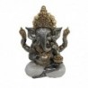 ORIGEN Home Decor Figure Ganesh Buddas | Bouddha argenté - 17x14x10cm