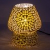 ORIGEN Home Decor Lampe de Table en Mosaïque Jaune - 18x14x14cm