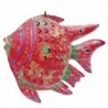 ORIGIN Home Decor Bougeoir Marin Poisson Rouge | Figurine Poisson Rouge - 29x36x10cm