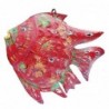 ORIGIN Home Decor Bougeoir Marin Poisson Rouge | Figurine Poisson Rouge - 21x27x8cm