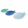 ORIGIN Home Decor Assiette à Poisson Plateaux 3U | Bleu - 3x27x17cm