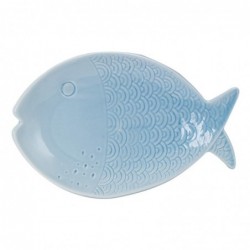 ORIGIN Home Decor Assiette à Poisson Plateaux 3U | Bleu - 3x27x17cm