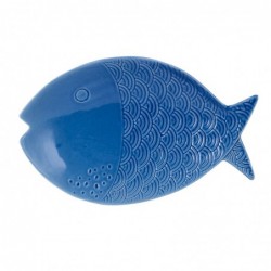 ORIGIN Home Decor Assiette à Poisson Plateaux 3U | Bleu - 3x27x17cm