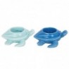 ORIGEN Home Decor Bougeoir 2U Vases et Bougeoirs Bleu - 5x12x10cm