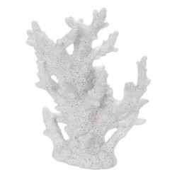 ORIGIN Home Decor Marin Corail | Figurine Décorative en Résine Blanche - 24x19x8cm