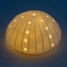 ORIGIN Home Decor Lampes LED Anémone | Figurine Ovale de Marin Blanc - 7x12x12cm