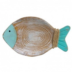 ORIGEN Home Decor Plateau à Poisson Marron 3x25x15cm - Plateaux de Décoration Nautique de Haute Qualité