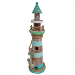 ORIGEN Home Decor Phare Marin Bleu - Figurine Décorative pour Intérieur et Extérieur - Cadeau Original pour Décorer