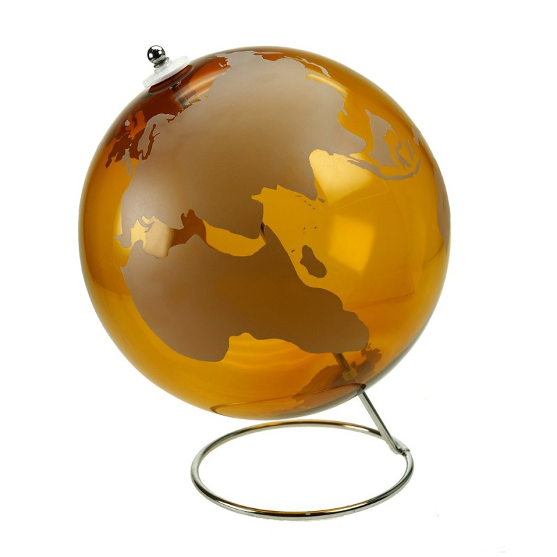 ORIGEN Home Decor Boule Globe Dorée Ronde 30x25x25cm