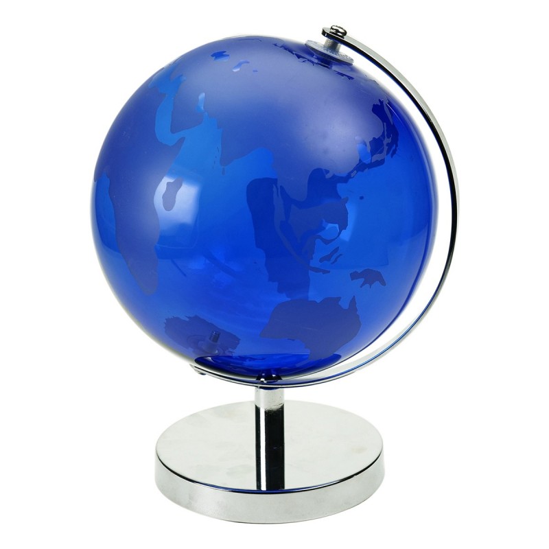 ORIGEN Home Decor Ballon Monde Bleu Rond - 27x22x20cm