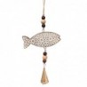 ORIGEN Home Decor Pendentif Poisson Marron - Design Unique et Polyvalent - 38x16x4cm