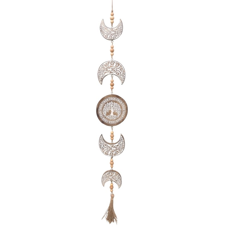 ORIGIN Home Decor Pendentifs Lune Mobile | Blanc - 113x16x2cm