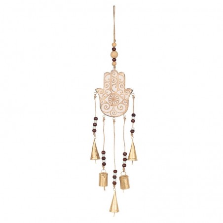 ORIGEN Home Decor Mobile Main de Fatima Pendentifs Blanc 68x14x3cm