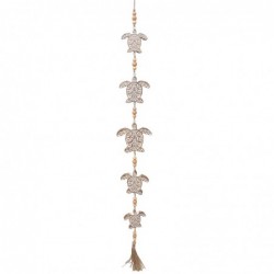 ORIGEN Home Decor Mobile Tortue Suspendue Blanc - 123x15x2cm | Décoration d'intérieur et style unique.