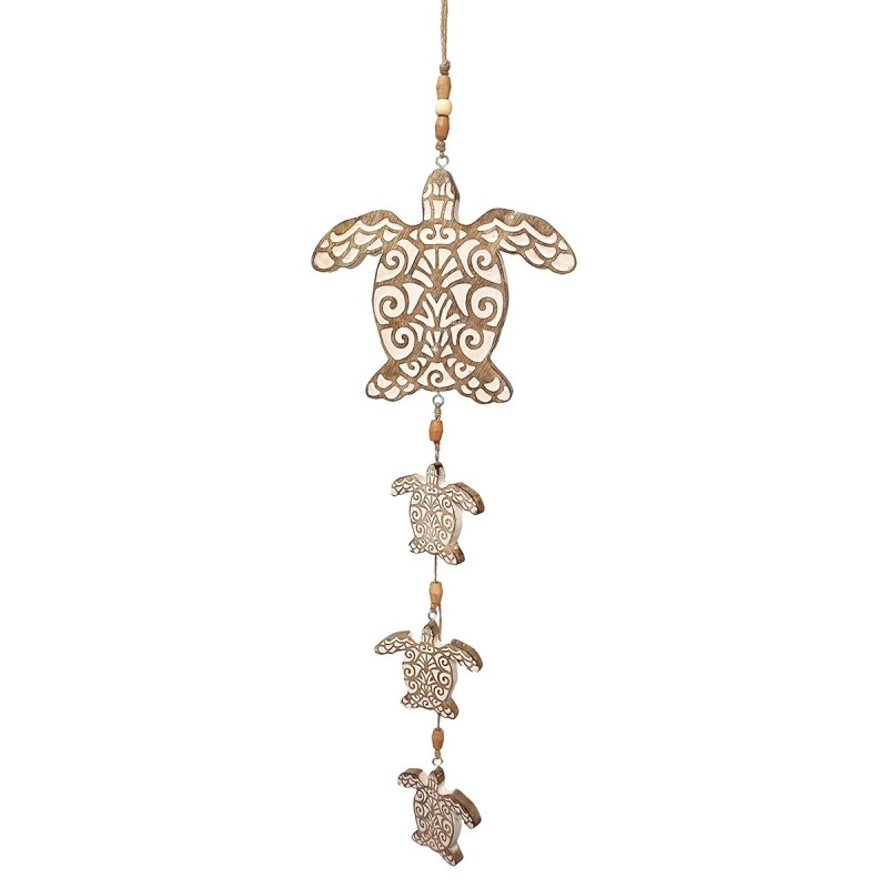 ORIGEN Home Decor Mobile Tortue Suspendue Beige 77x21x2cm - Design Unique et Polyvalent